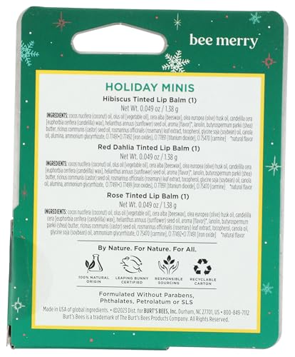Burt's Bees mini bálsamo labial, regalo navideño ideal para bolsillos.
