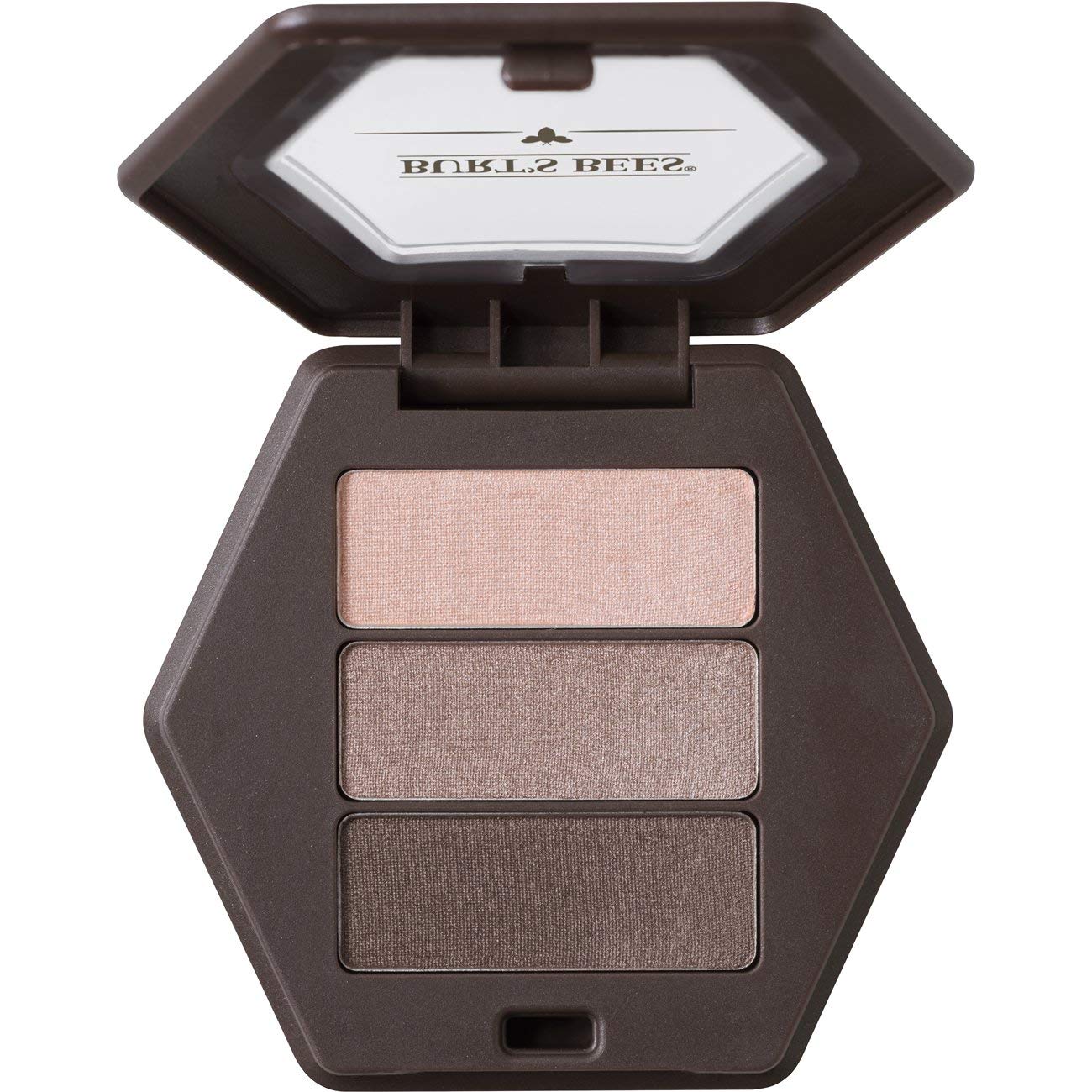Burt's Bees paleta sombras nacaradas para look natural.