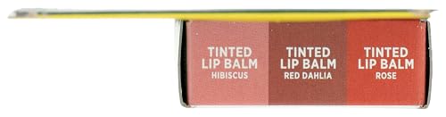 Burt's Bees trío de labiales mini para hidratación rápida.