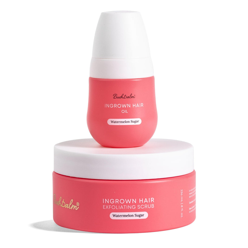 Aceite de Bushbalm para pelos encarnados en botella de 30 ml, hidratación suave en la piel.