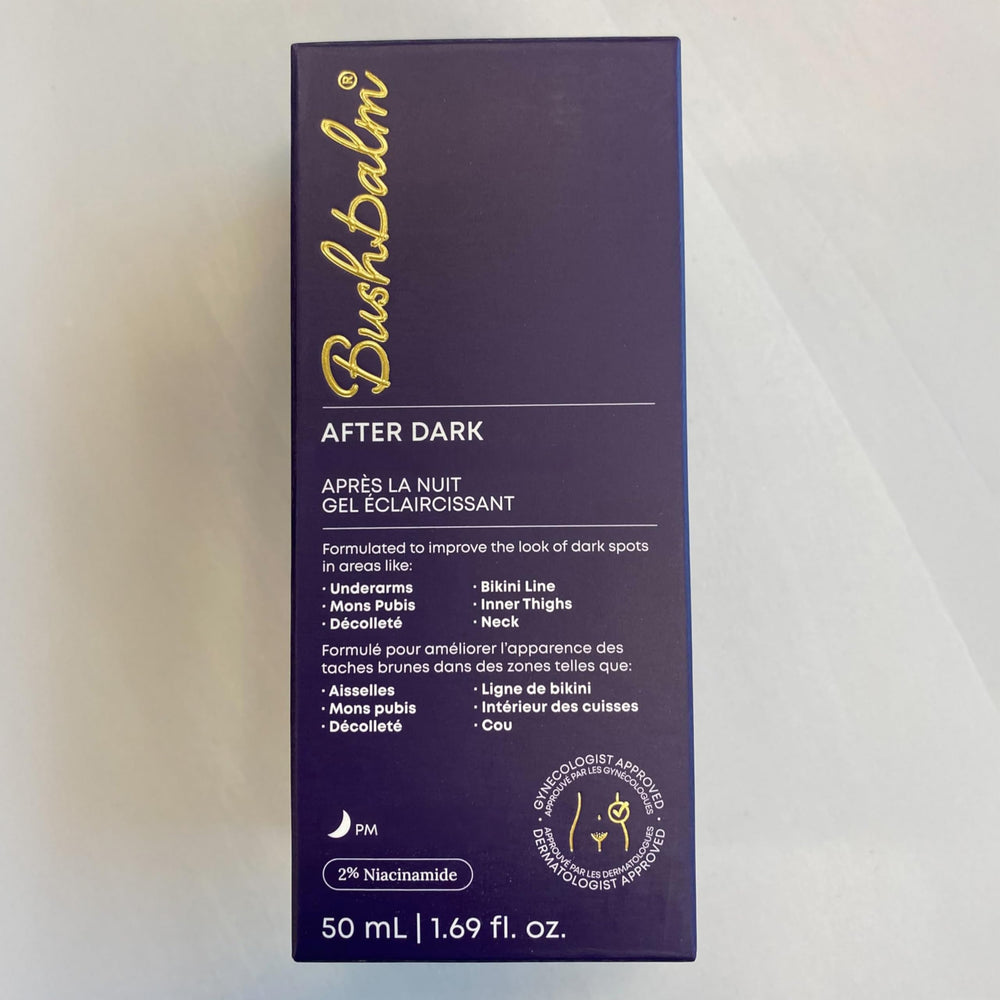 Bushbalm After Dark Gel para la zona del bikini, tono más uniforme
