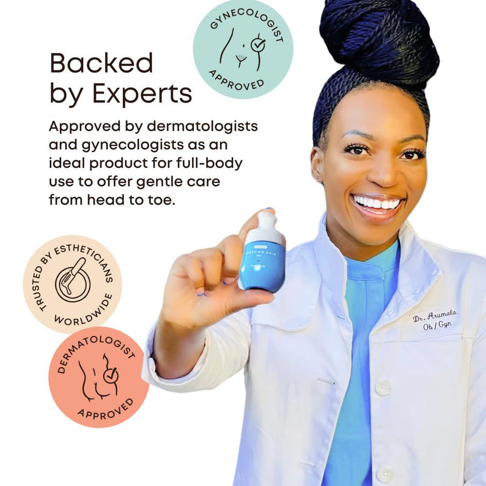 Aplicación del aceite tras la exfoliación para piel calmada.