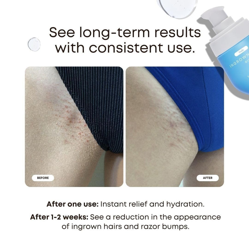 Aplicación suave de Bushbalm Nude Oil en el cuerpo