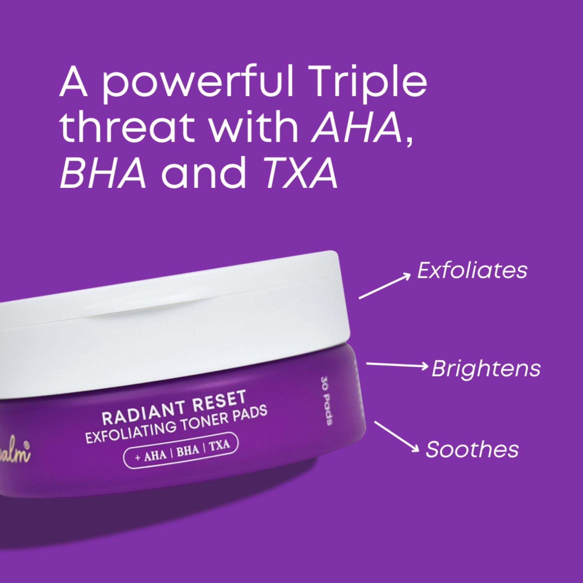 Bushbalm pads exfoliantes para zona bikini, evitan vellos encarnados en esa área.