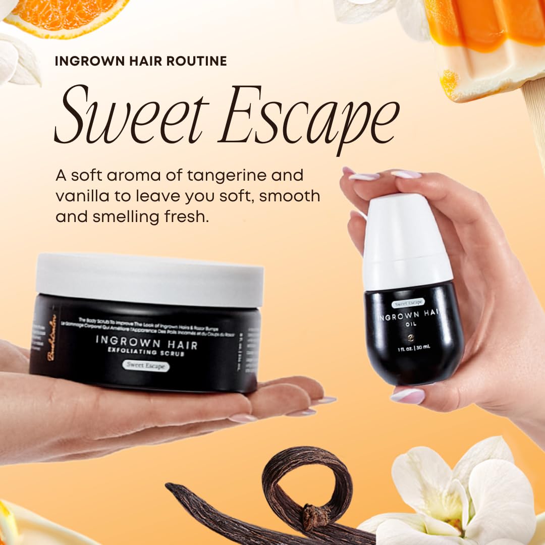 Después de exfoliar, aplica aceite corporal para nutrición.