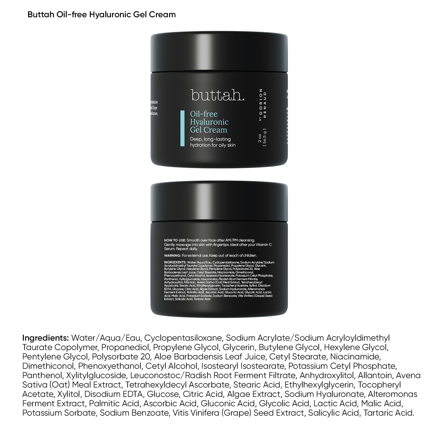 Buttah Skin, textura gel suave, sensación fresca al aplicar.