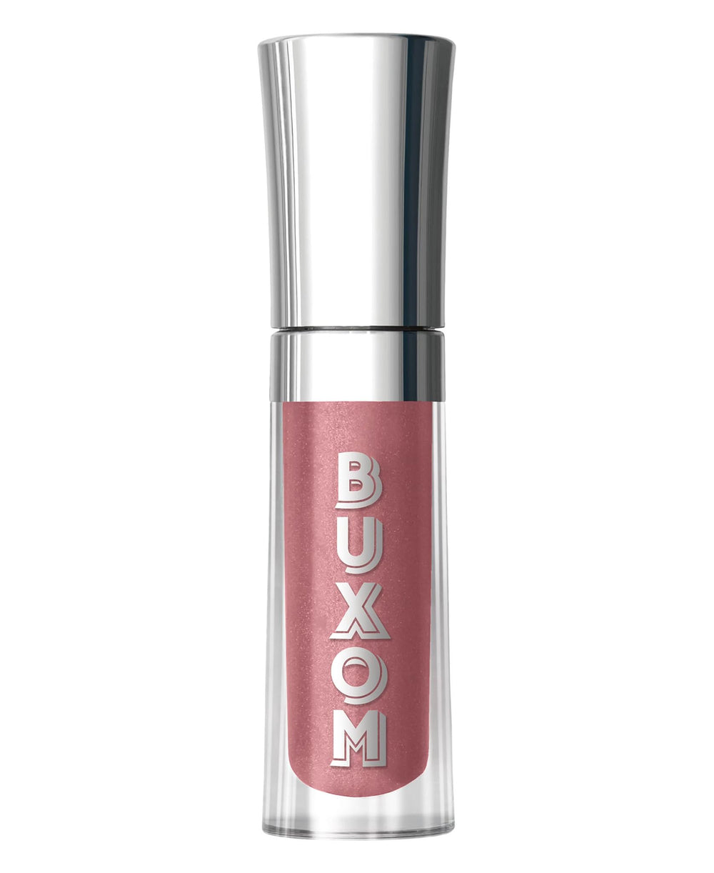 Buxom Full-On mini labial voluminizador malva, brillo nacarado para look nocturno.