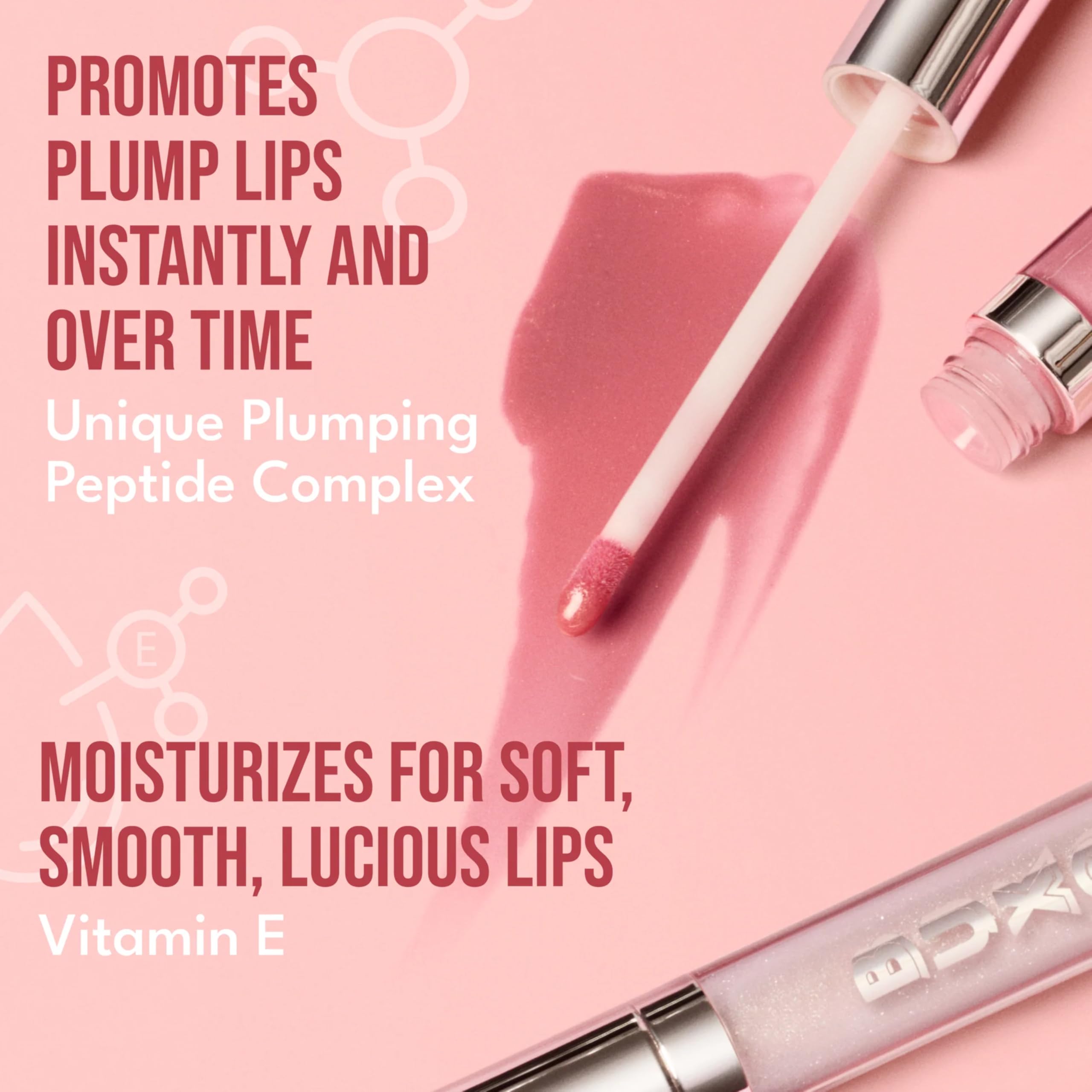 Buxom Emma gloss applicateur simple pour une pose rapide.