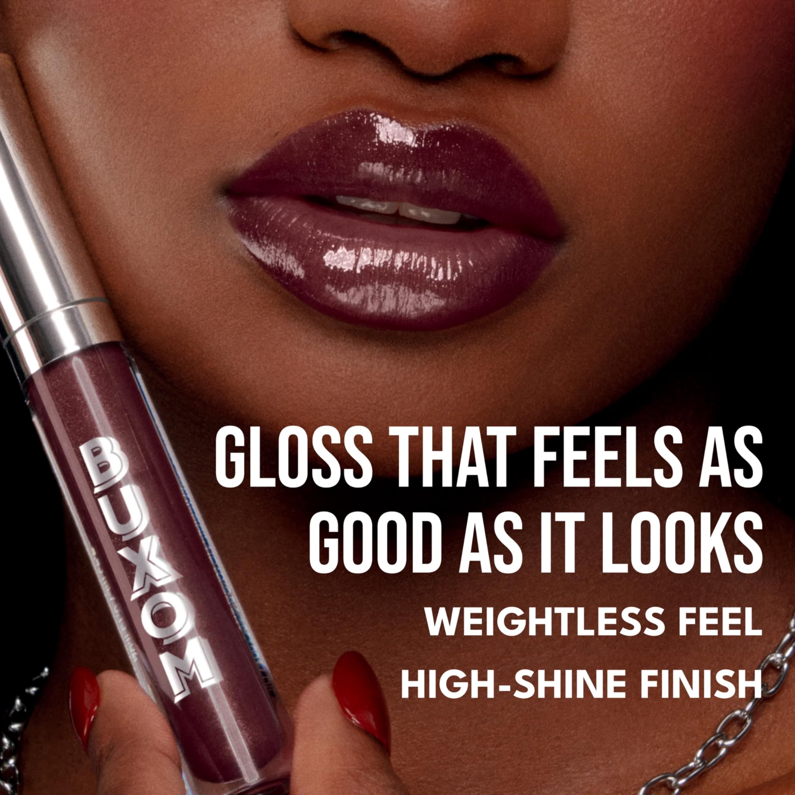 Gloss Buxom Full-On Lip Polish avec peptides pour un effet volume subtil