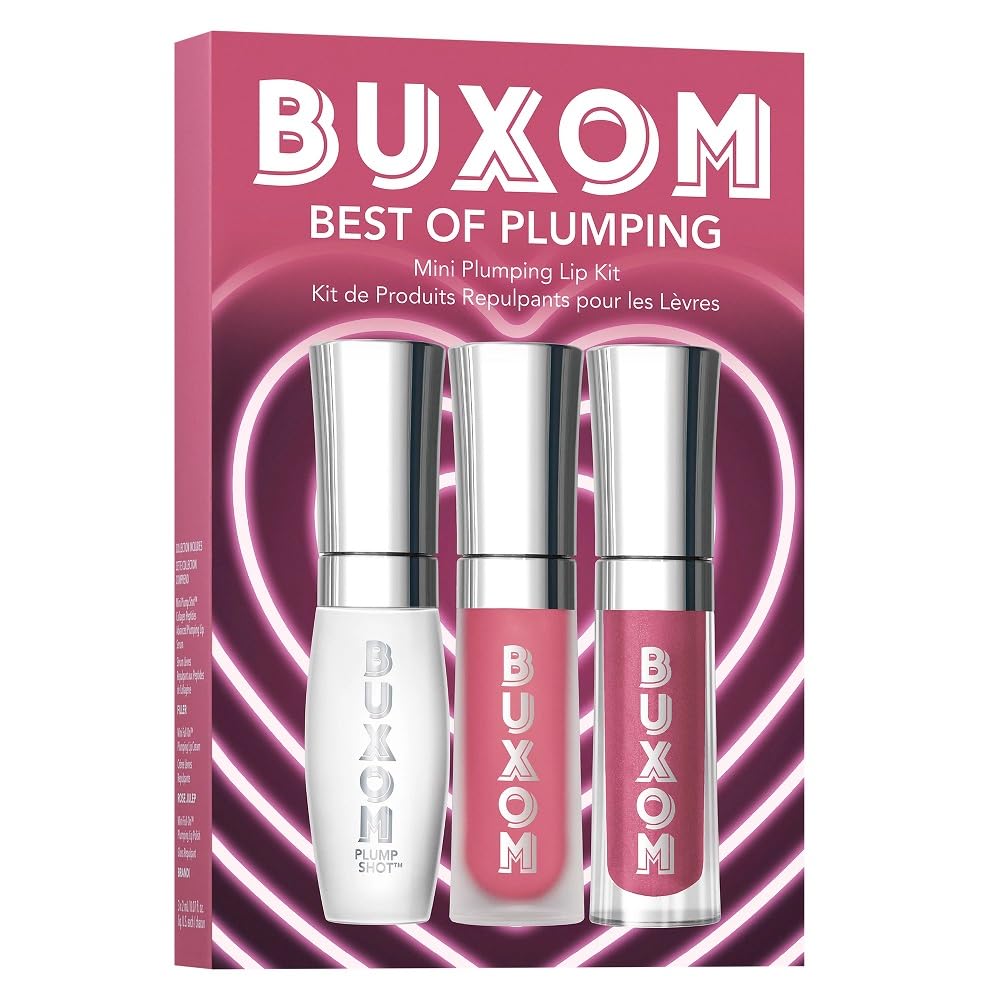 Buxom Full-On Mini Brandi: brillo voluminador para labios definidos.
