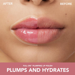 Efecto volumen visual con AR Sandy en labios y brillo sedoso