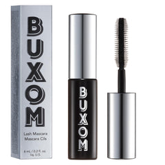 BUXOM mascara voluminizante pestanas negro azabache, tamaño de viaje para efecto inmediato