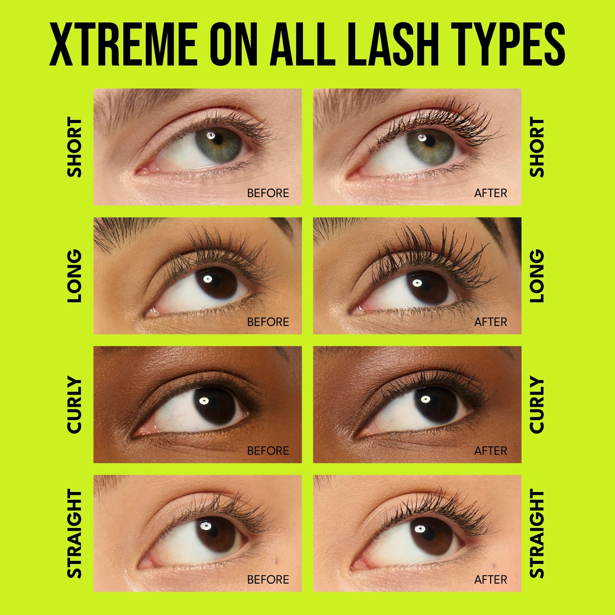 Buxom Lash Xtension Lift, brosse incurvée séparant les cils pour plus de définition