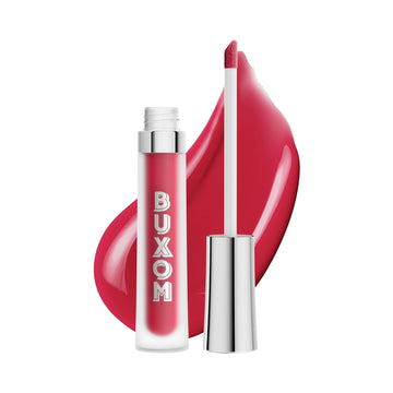 Buxom Sangría, crema labial voluminizante con textura cremosa y color intenso.