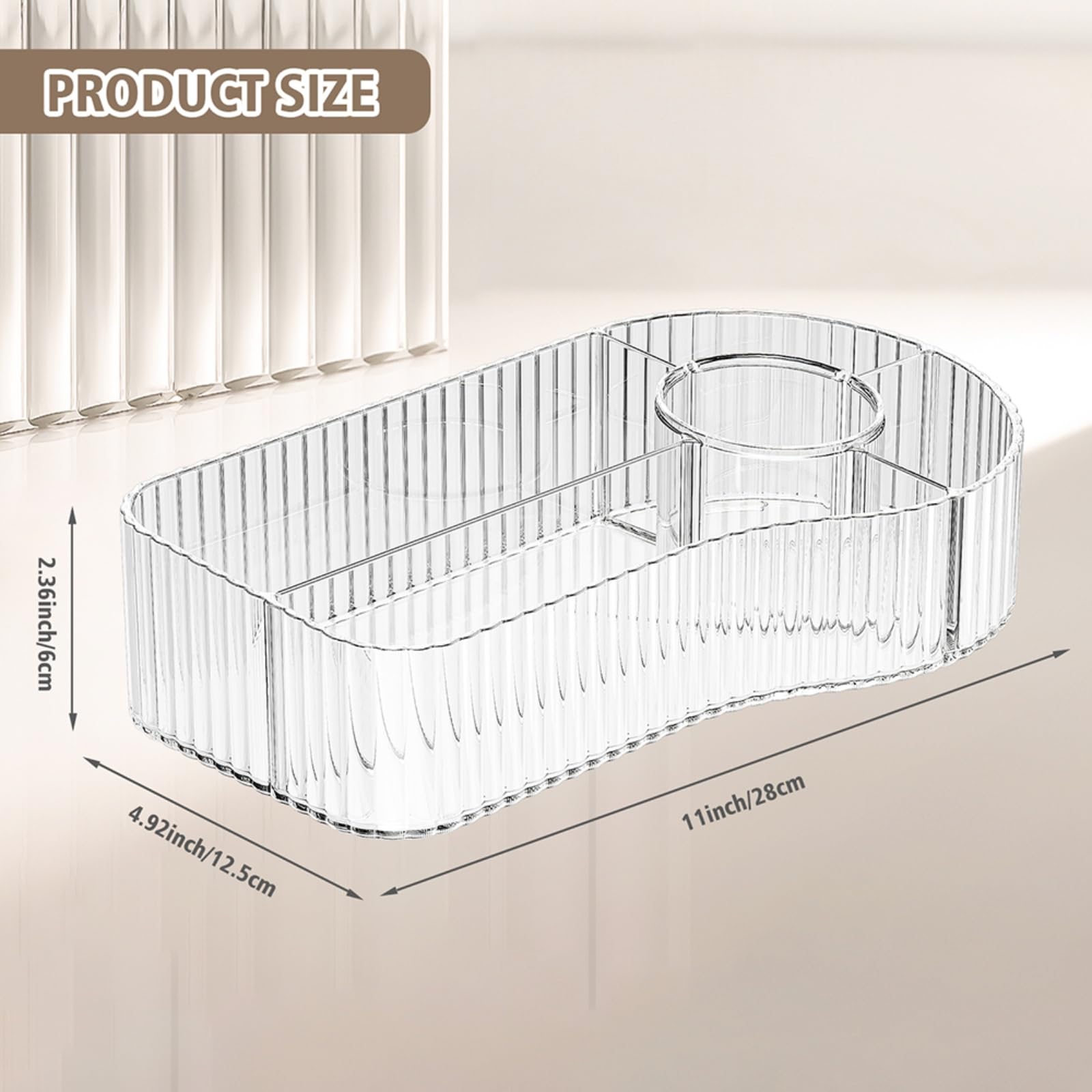 BVGDGSD estante de encimera para maquillaje en baño o tocador con diseño elegante