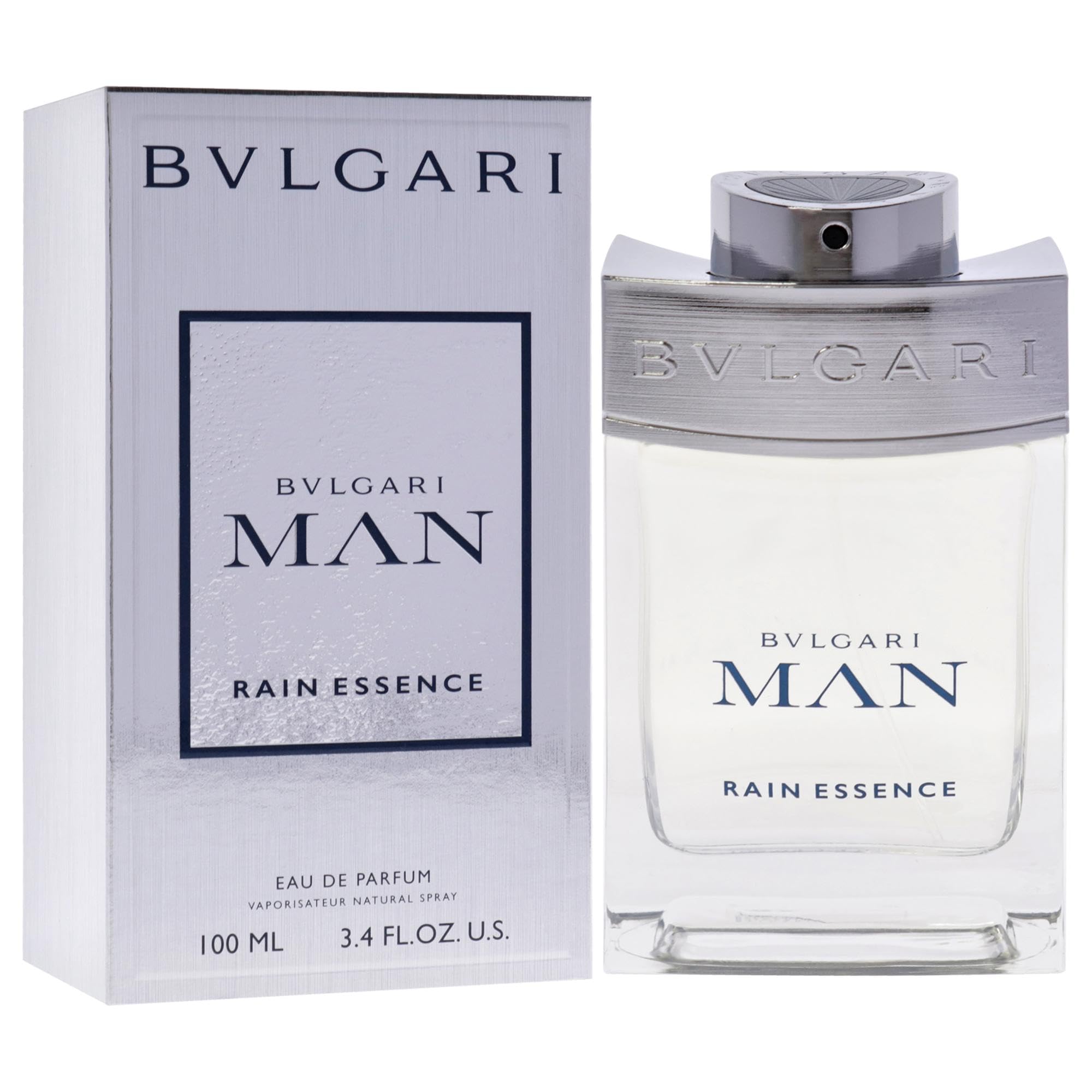 BVLGARI Man Rain Essence: notas de loto blanco crean un aroma sofisticado y versátil.