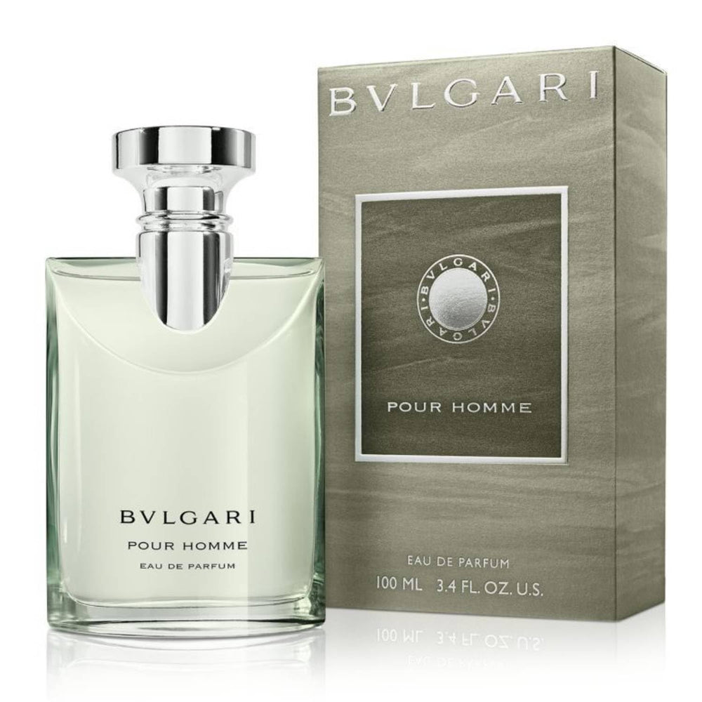 BVLGARI Pour Homme, botella frontal, aroma refinado para uso diario.