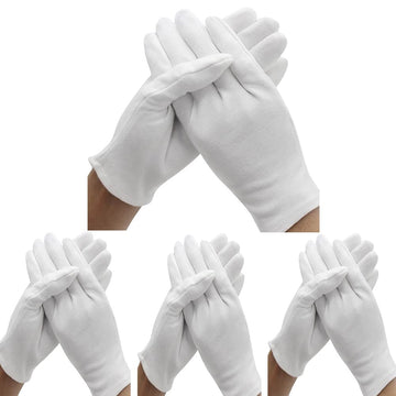 Guantes BWEISSTH de algodón blancos para uso diario suave.