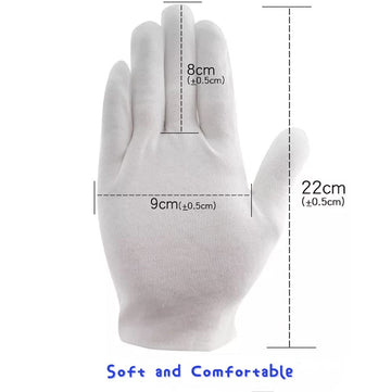 Guantes de inspección BWEISSTH para joyería y objetos.