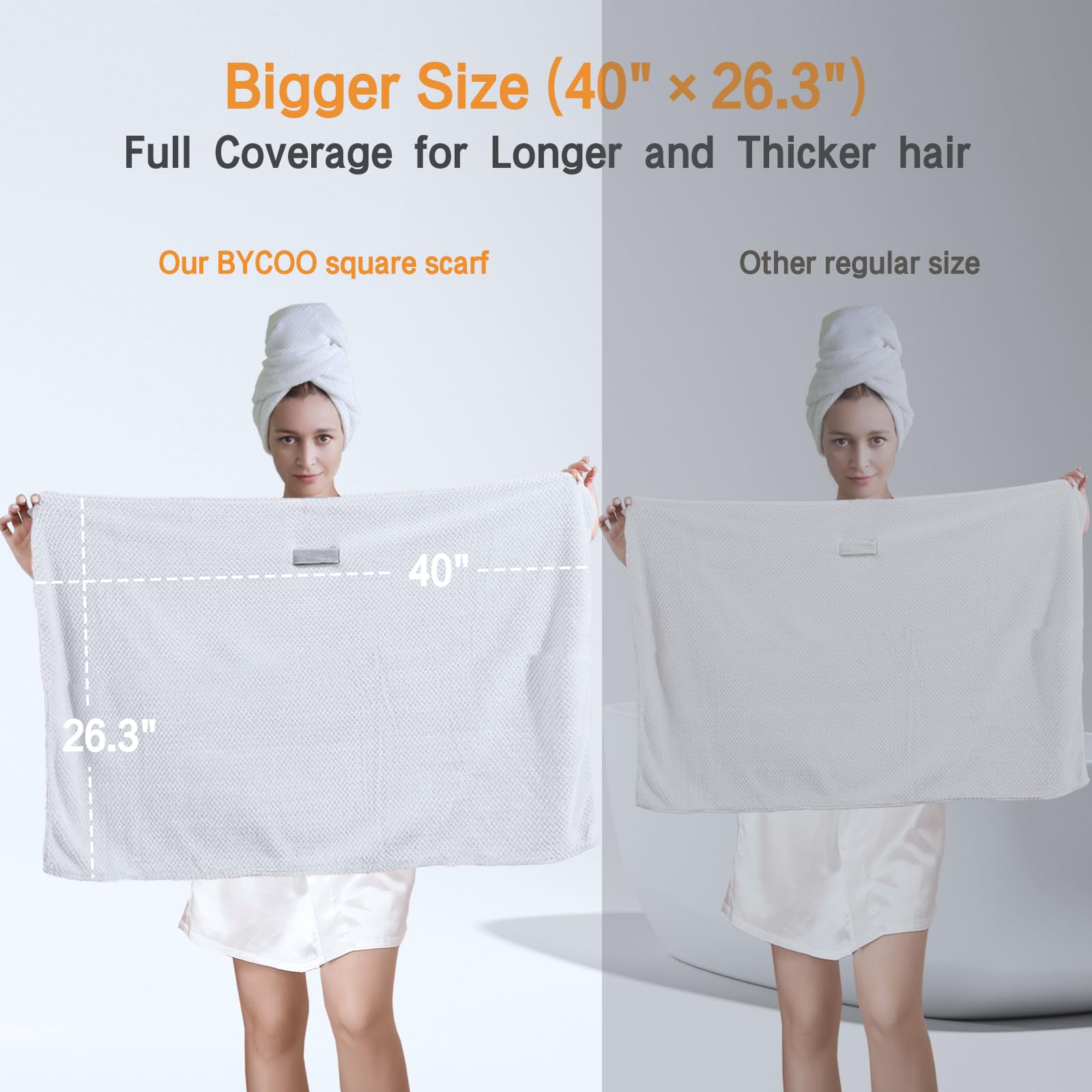 BYCOO turban microfibre séchage rapide pour gagner du temps.