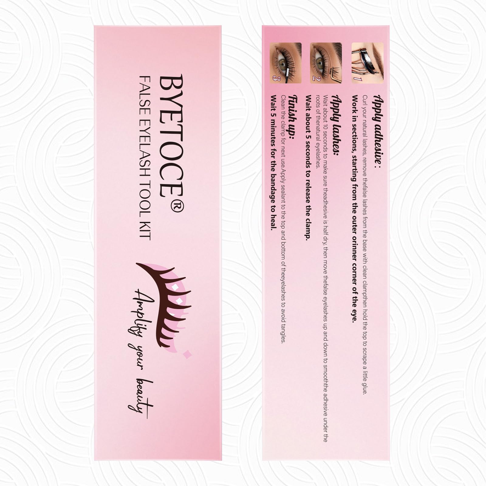 BYETOCE kit portable pestanas ideal para llevar en bolso y retoques.