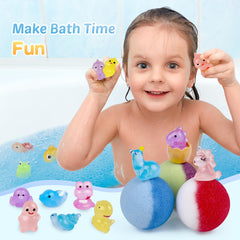 BYGGVIR bombas de baño de colores brillantes para una experiencia visual atractiva