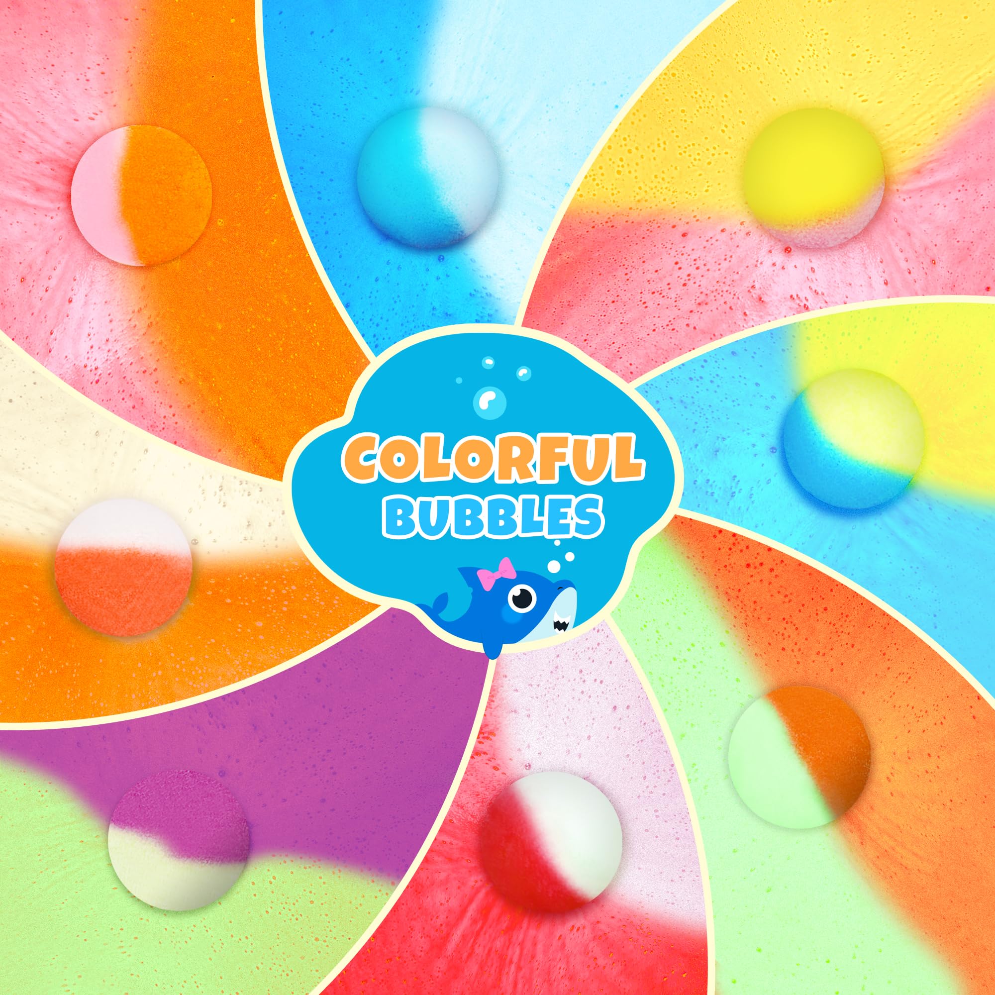 BYGGVIR bomba de baño para niños, aroma lavanda y espuma suave