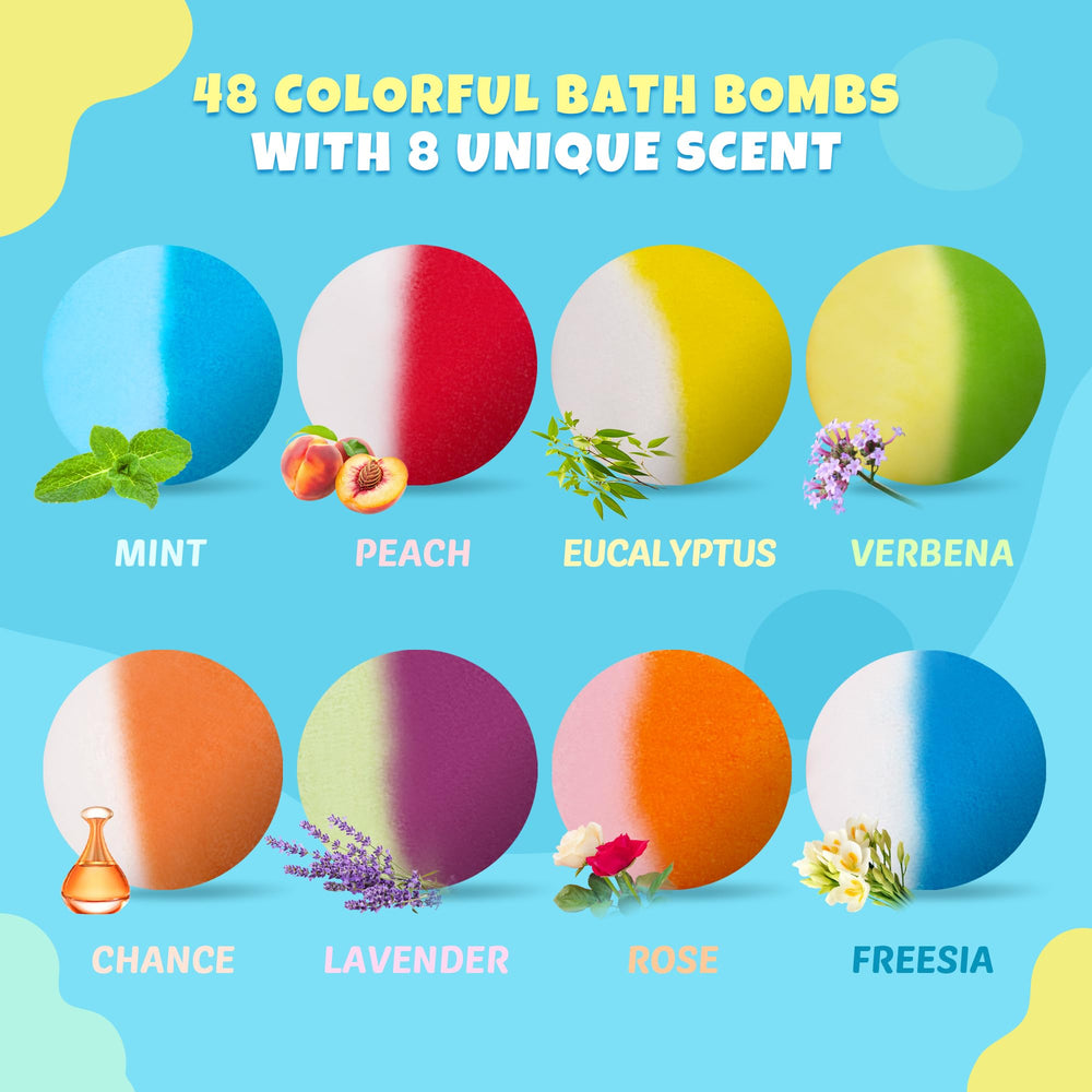 BYGGVIR bomba de baño para niños con aroma melocotón y espuma suave