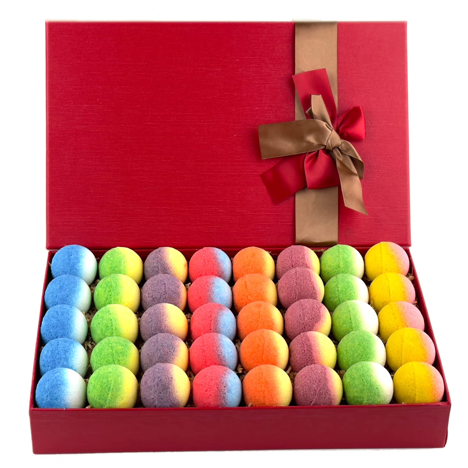 BYGGVIR bombes de bain 40 pièces, coffret familial prêt à offrir.