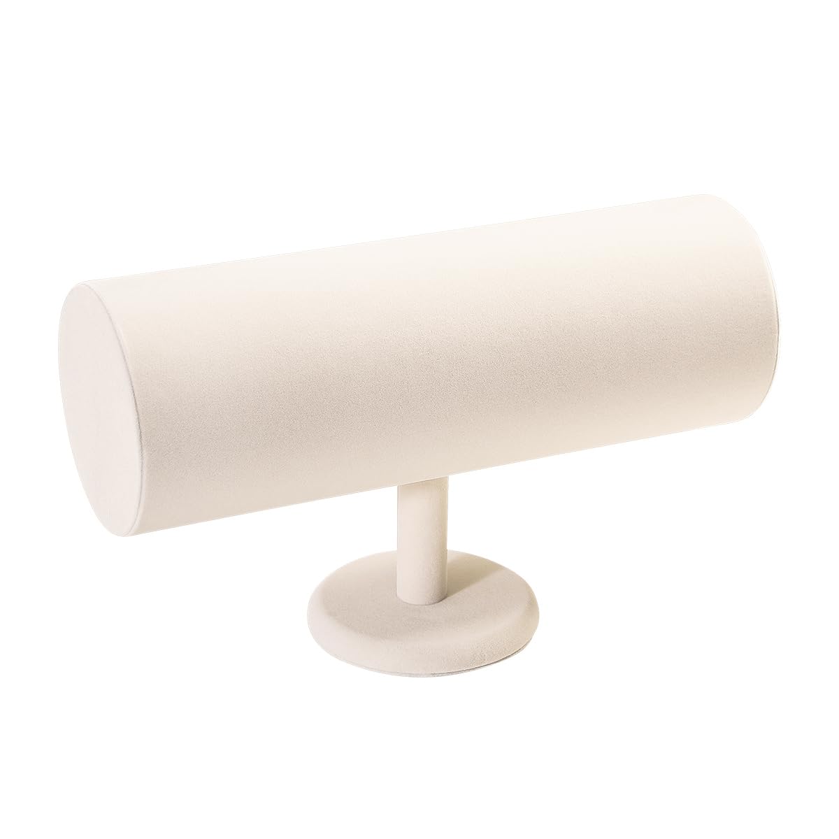 ByKen soporte diademas terciopelo beige, diseño elegante para organización diaria
