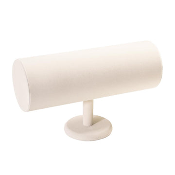 ByKen soporte diademas terciopelo beige, diseño elegante para organización diaria