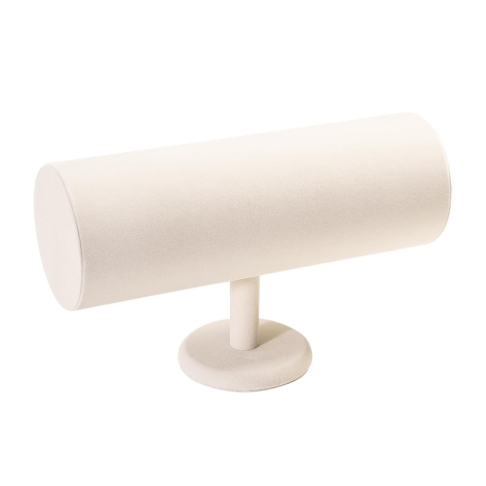 ByKen soporte diademas terciopelo beige, diseño elegante para organización diaria