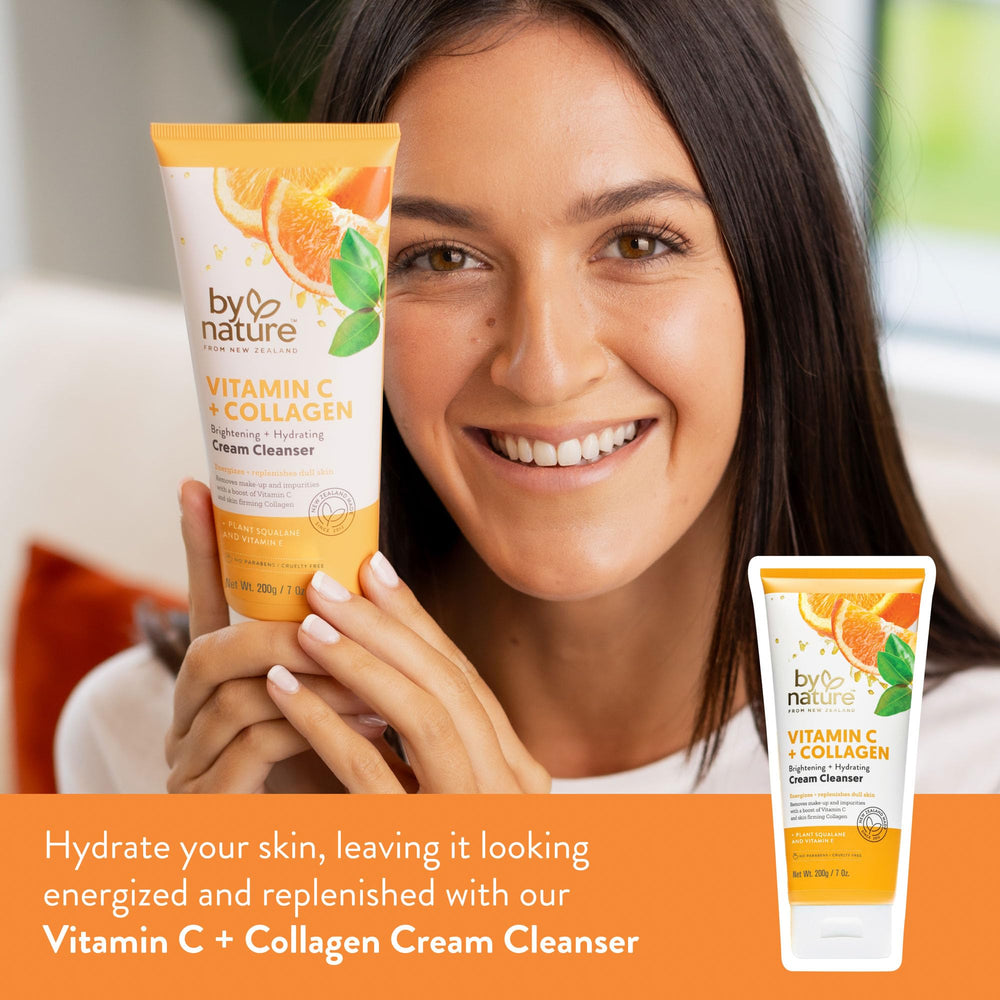 By Nature limpia diaria con Vitamina C y Colágeno para rostro radiante