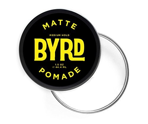 BYRD Pomada Mate, acabado mate para un peinado con textura sin brillo.