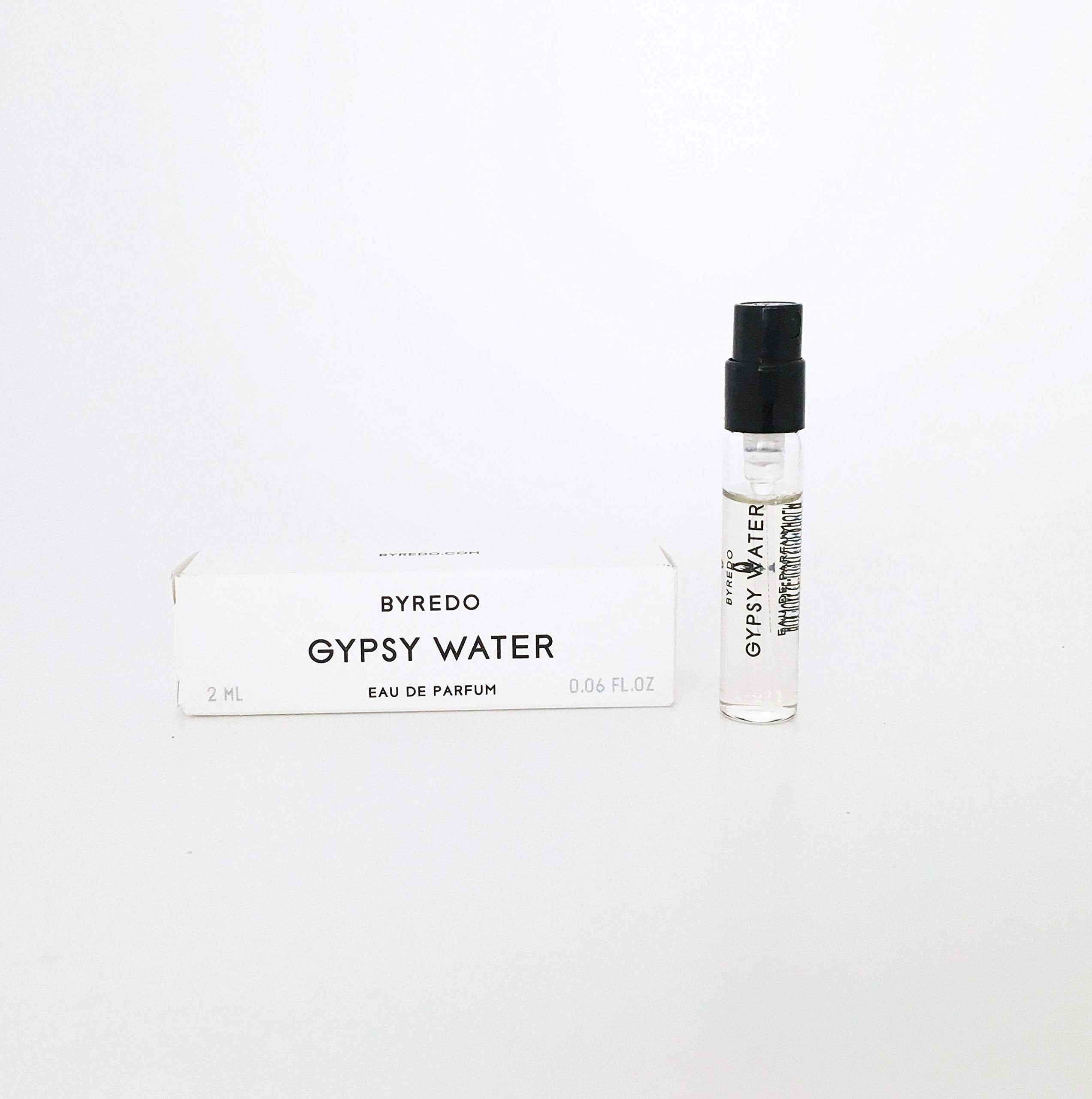 Byredo Gypsy Water, frasco spray muestra, permite probar la fragancia antes de comprar
