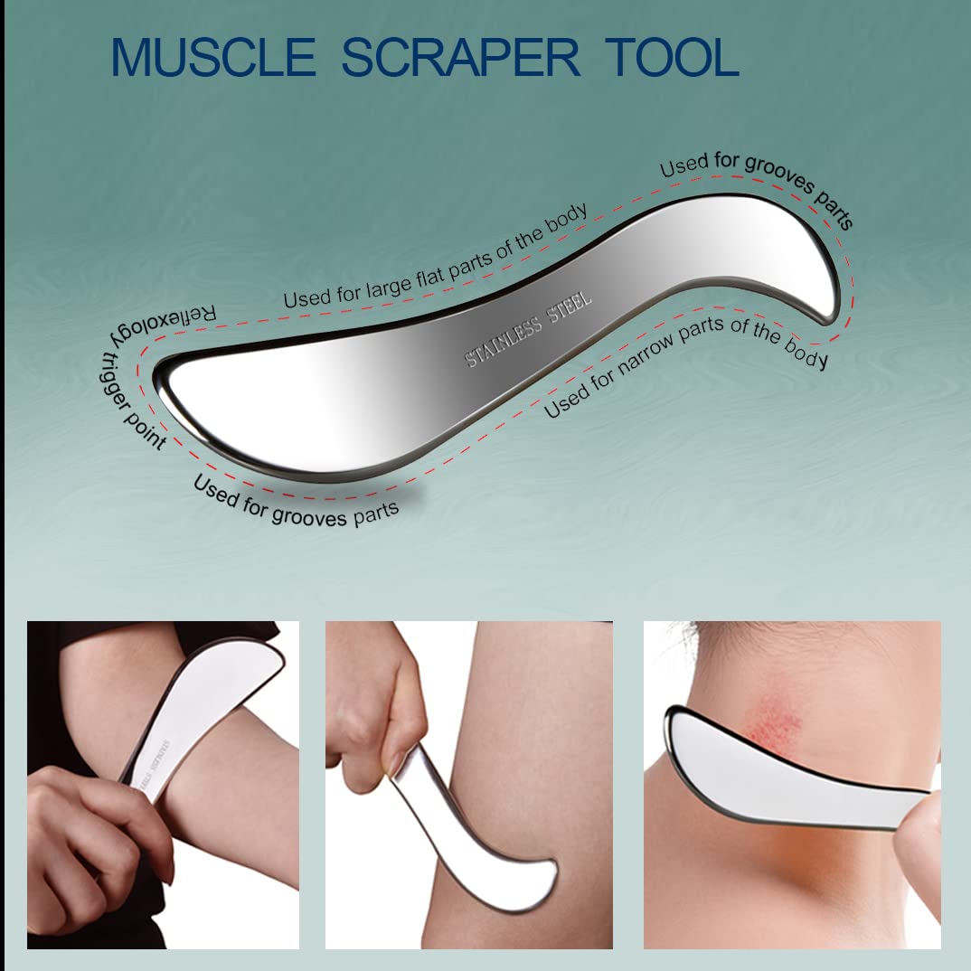 BYYDDIY raspador forma C para uso en piernas y espalda con dos manos