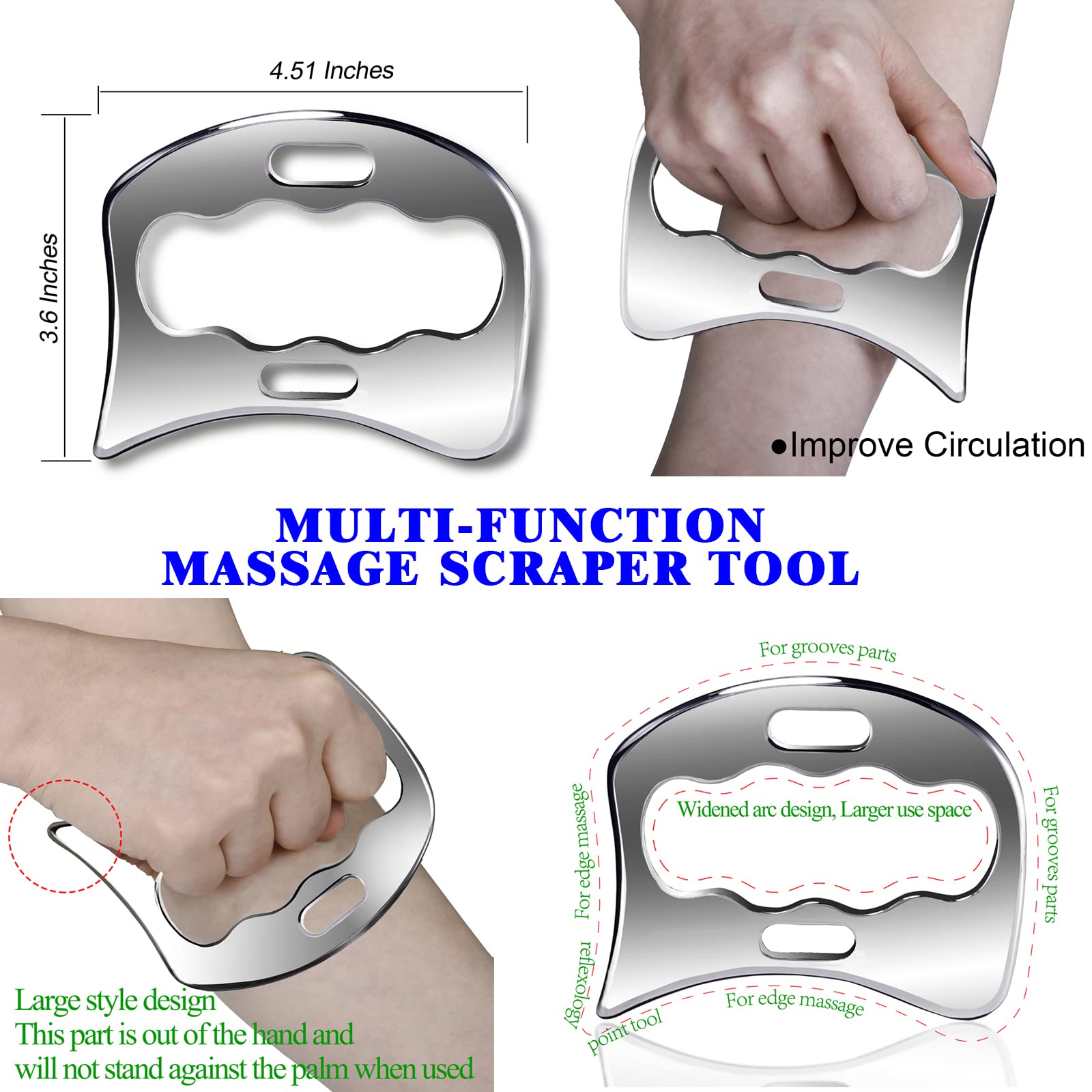 BYYDDIY raspador forma S para áreas grandes como espalda y hombros