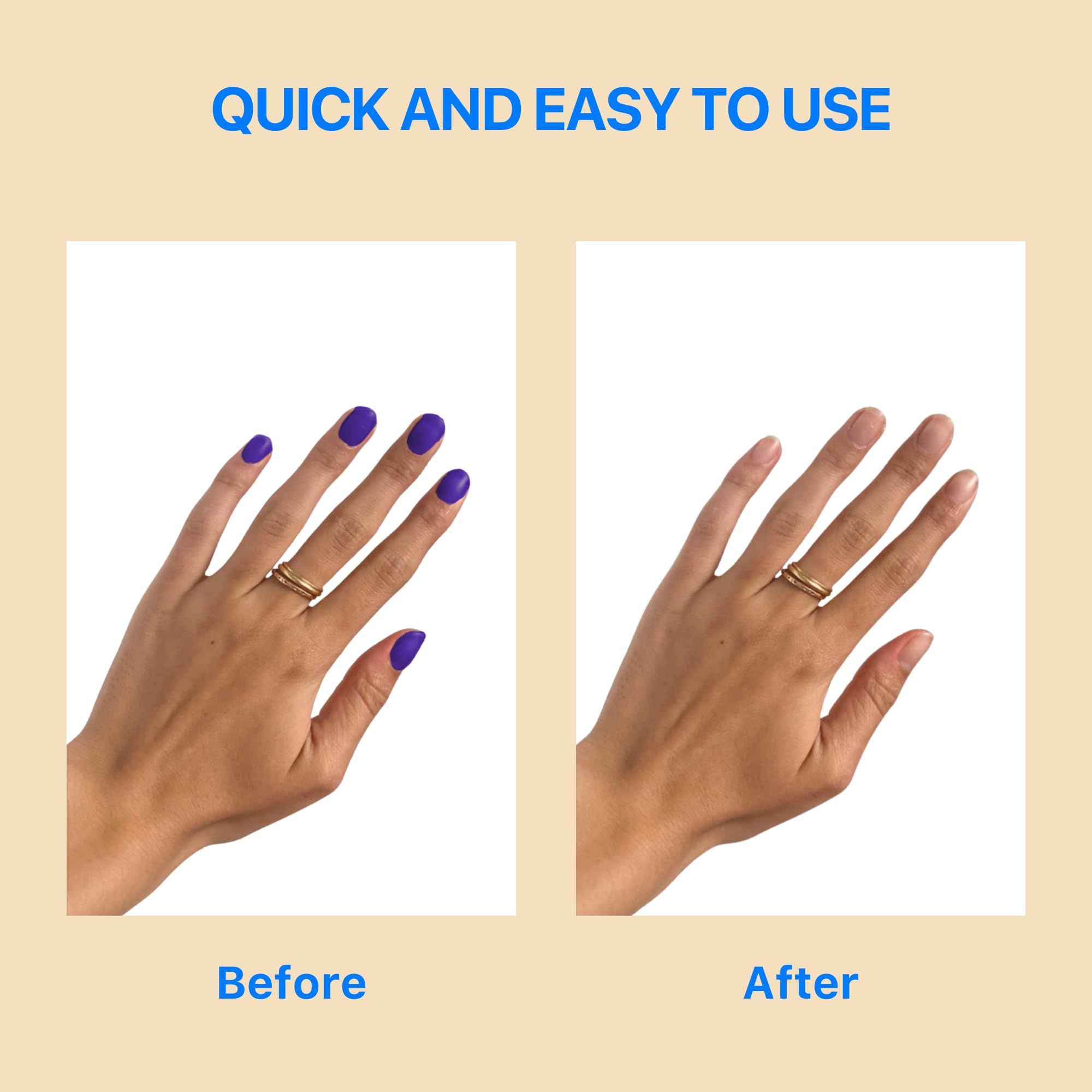 C CARE Quitaesmalte fragancia suave, experiencia agradable al remover esmalte.