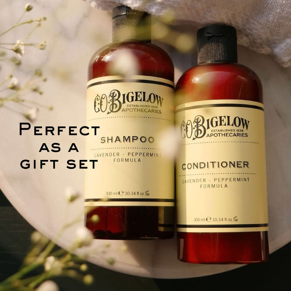 Aroma Lavender Peppermint del acondicionador C.O. Bigelow para una experiencia sensorial.