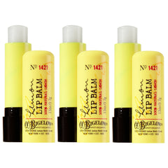 Bálsamo labial C.O. Bigelow limón; hidratación suave y aroma cítrico.