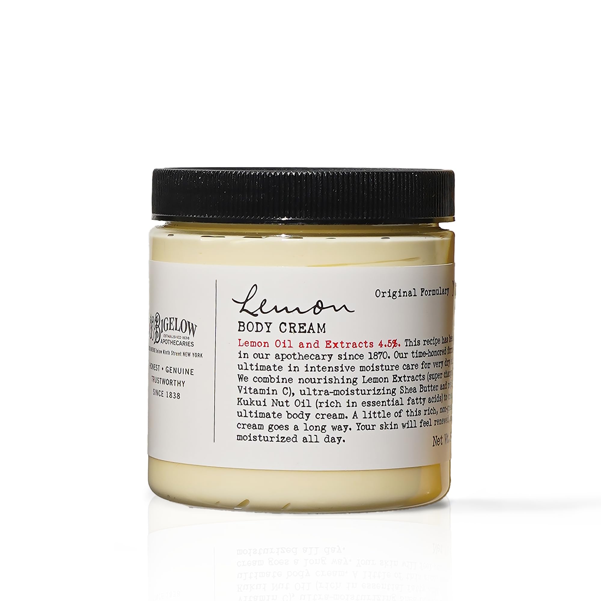 Crème corporelle C.O. Bigelow au citron 8oz, hydratation en profondeur.