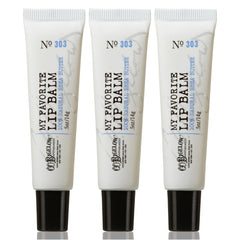 C.O. Bigelow My Favorite Lip Balm Tubes pack de 3 para hidratación diaria.