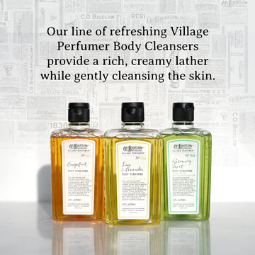 C.O. Bigelow ingredientes naturales como aloe vera para cuidado diario.