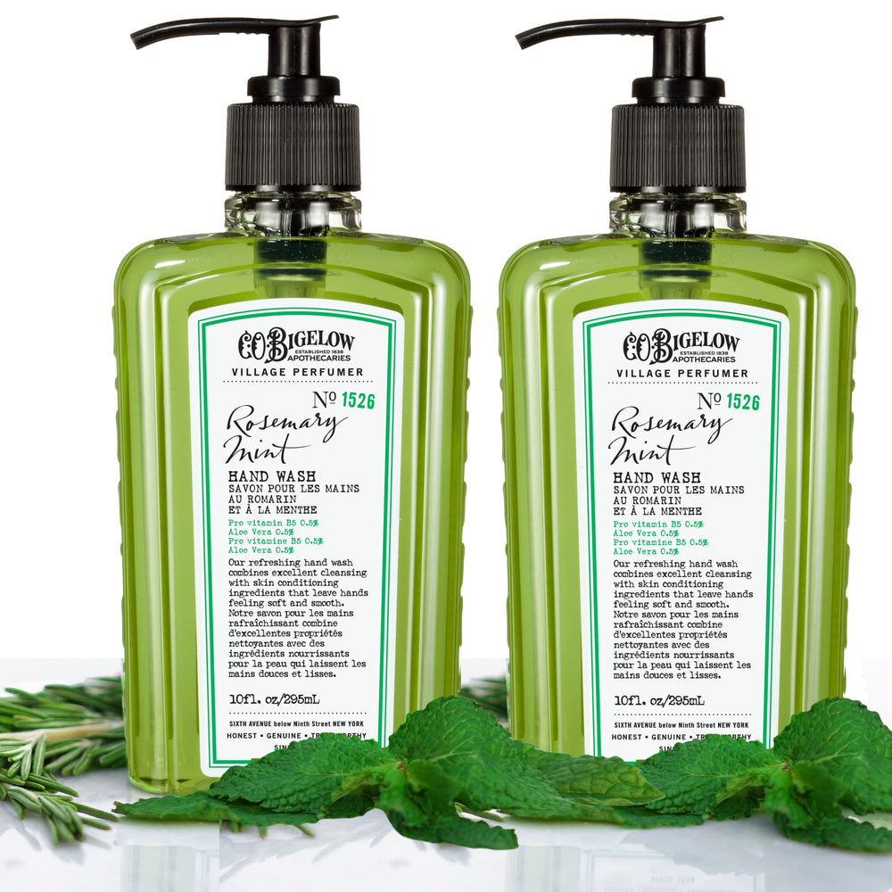 Jabón de manos C.O. Bigelow con aloe vera y B5, hidratación suave.