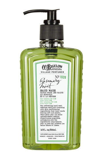 Jabón de manos C.O. Bigelow, foco dispensador, hidrata y limpia suavemente.