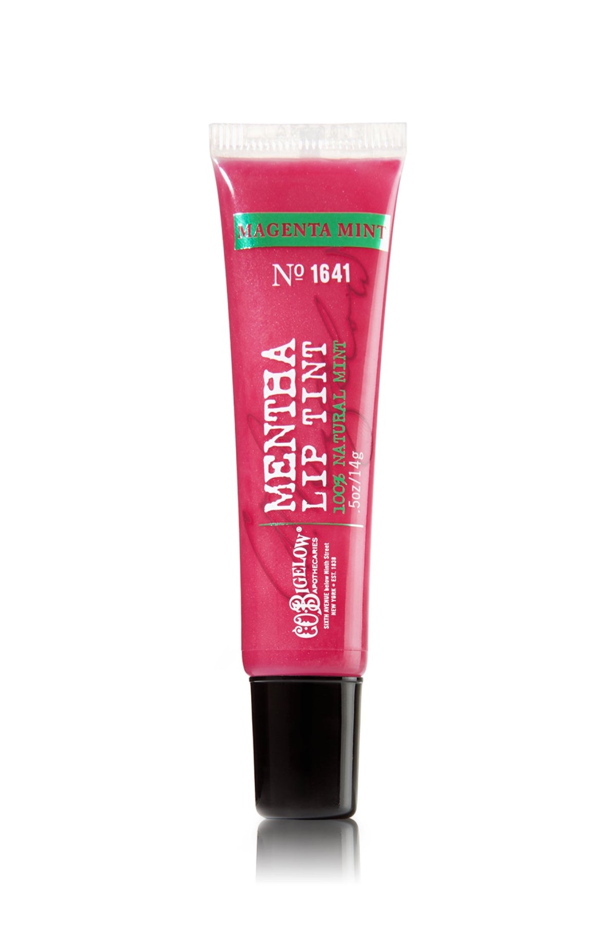 Tinte labial C. O. Bigelow No 1641 Magenta Menta para color duradero y frescura.