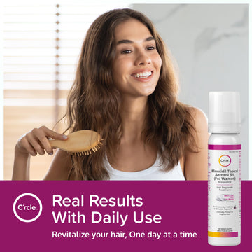 C'rcle Rutina cuidado cabello: minoxidil 5% para mujer.