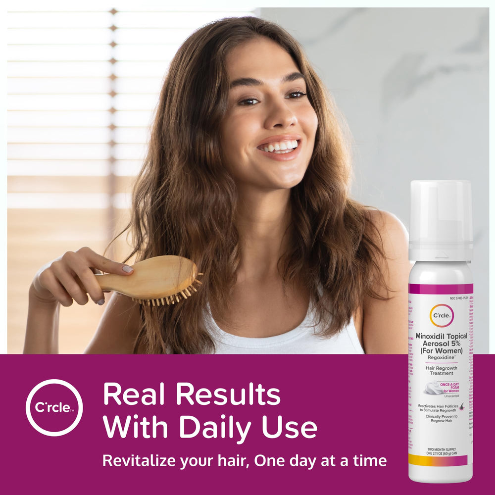 C'rcle Rutina cuidado cabello: minoxidil 5% para mujer.