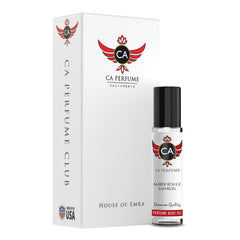 CA Perfume Amber Rouge Saffron: botella para vertido suave y aroma duradero.