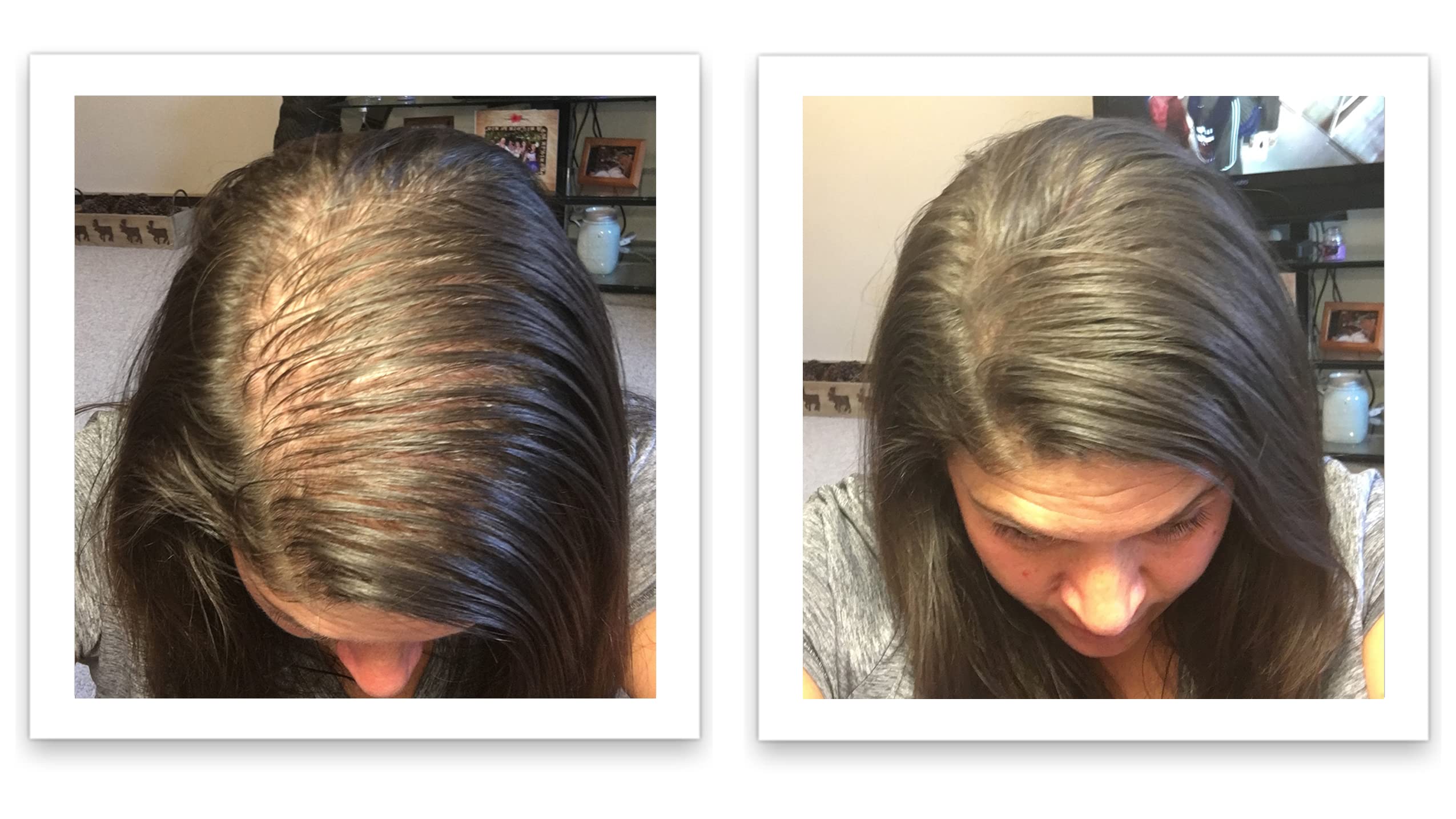 Tono marrón oscuro de Caboki se integra con el cabello real.